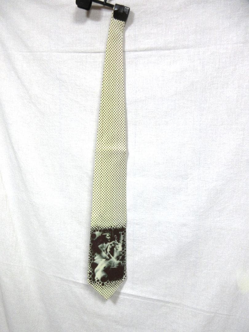 ジャンポール ゴルチェ GAULTIER　写真　ドット柄　ネクタイ　未使用品