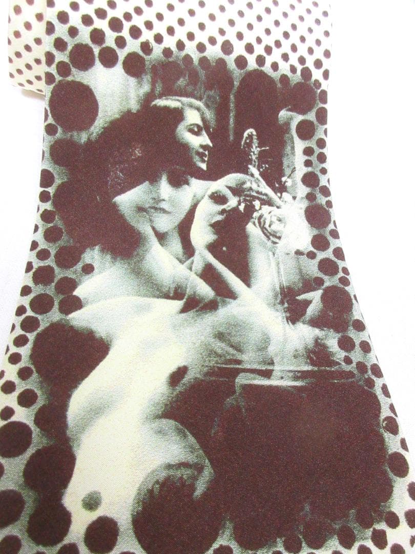 ジャンポール ゴルチェ GAULTIER　写真　ドット柄　ネクタイ　未使用品