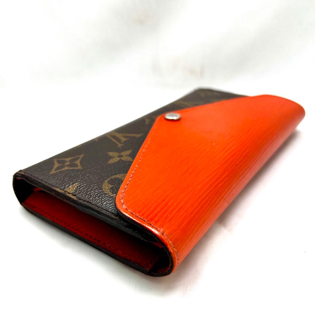 ルイヴィトン エピ×モノグラム ポルトフォイユ マリールーロン オレンジ