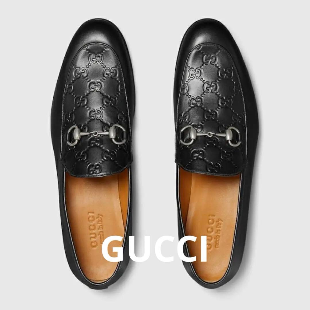 残り1日30%オフ 未使用　現行　Gucci ホースビットローファー　6.5