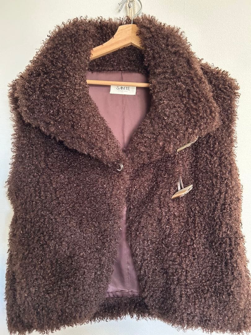 未使用SANTEクリンプフェイクファーベスト