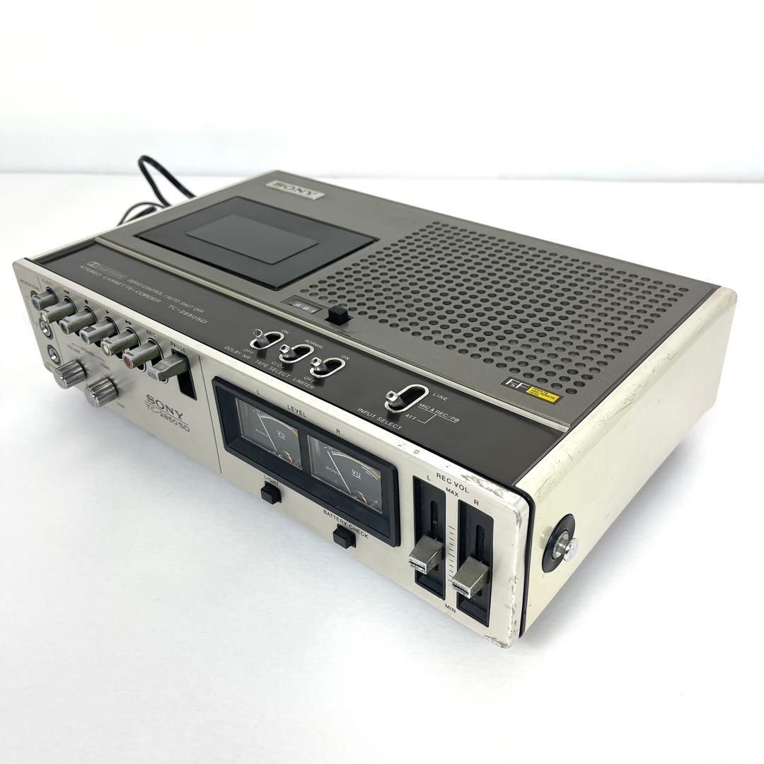 SONY TC-2850 SD カセットレコーダー　デンスケ 動作品