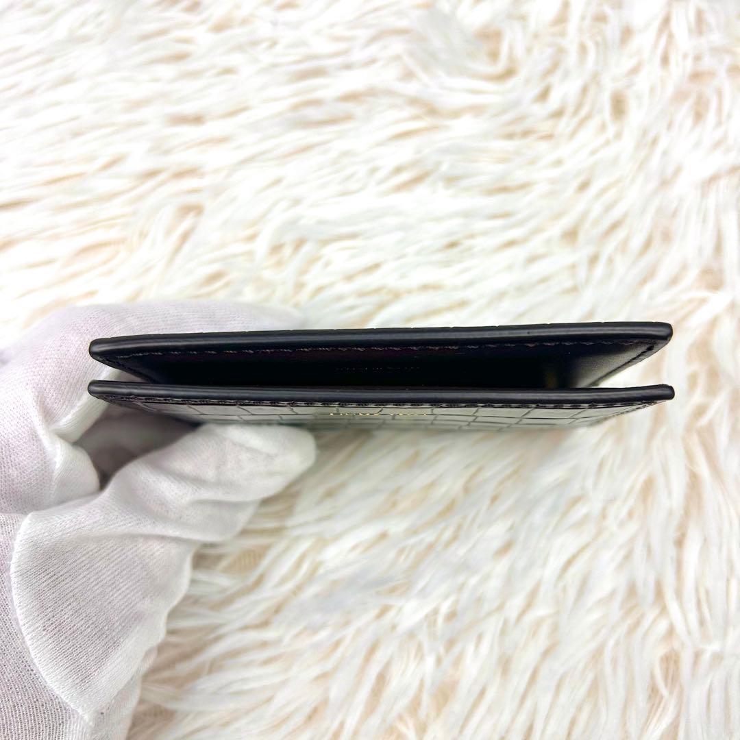 【極美品】TOM FORD トムフォード マネークリップ クロコ ブラウン