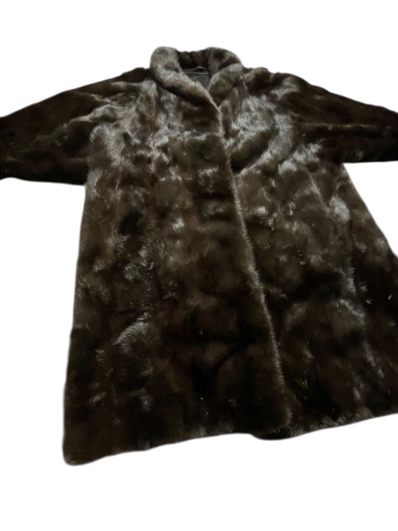 SAGA MINK サガミンク 銀サガ ファーコート 毛皮 FREESIZE