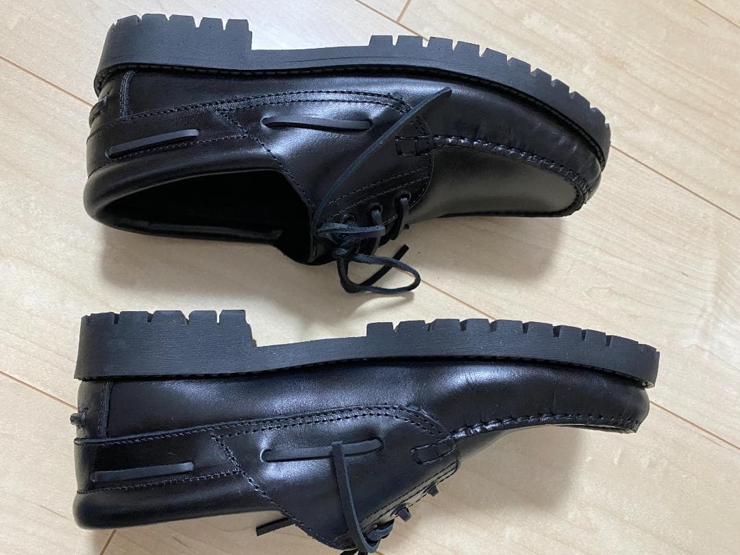 ARTESANOS×StevenAlan　3EYEモカシンデッキシューズ　41黒