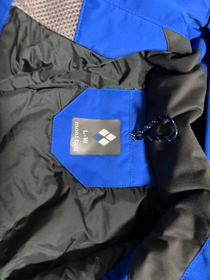 モンベル ドロワッドパーカ メンズ L 青　ゴアテックス 登山 スノボウェア上下