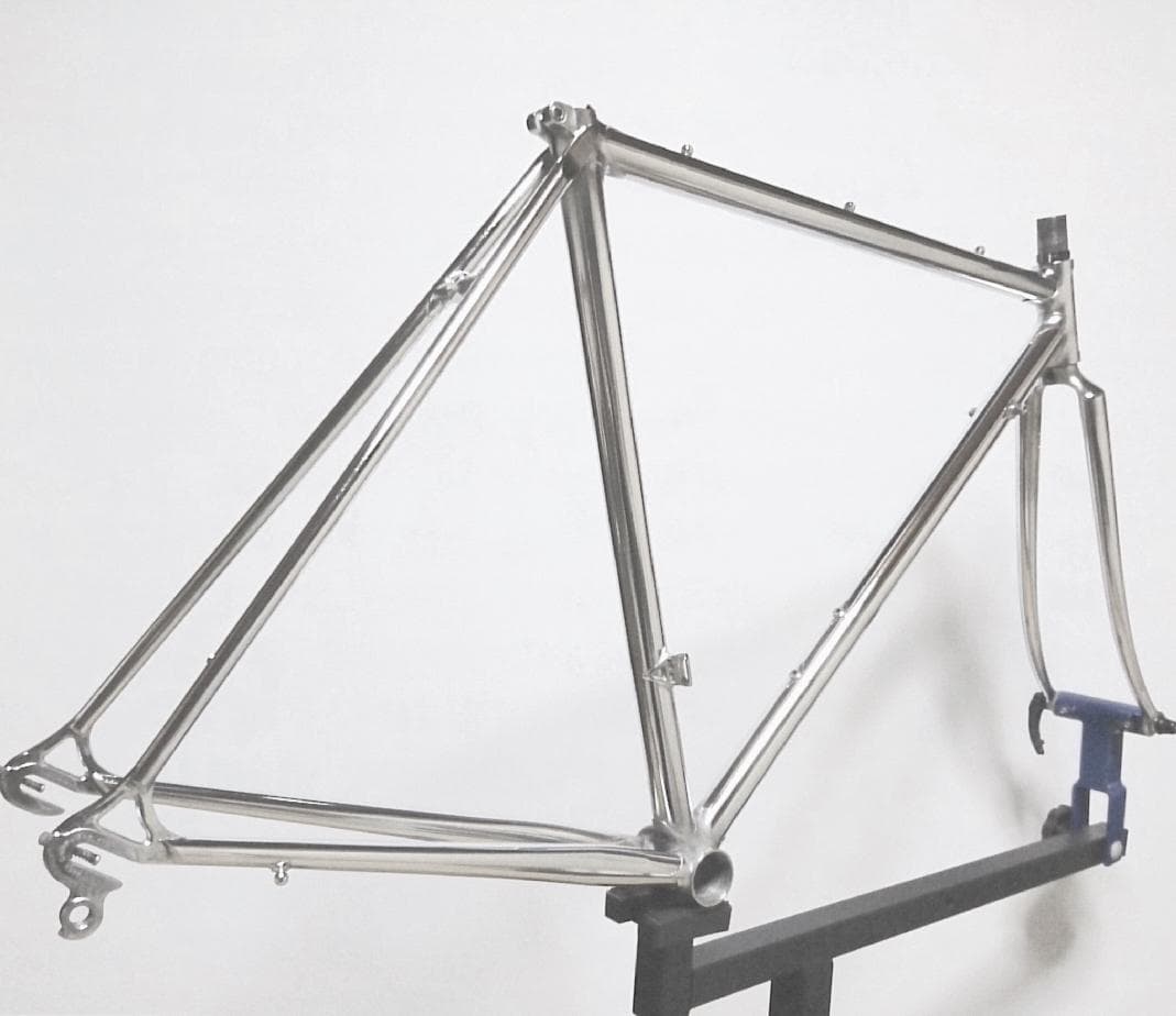 【美品】クロモリ ロードフレーム フルメッキ