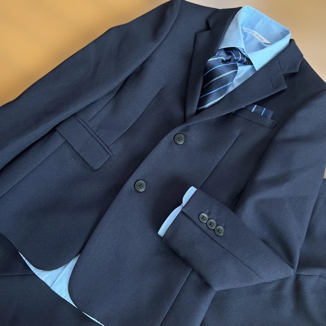 新品同様✨定価2.3万★レディフレディ150 濃紺　スーツセットアップ⑤点セット