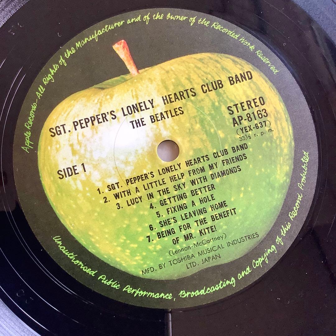 レア曲目リスト付!新品同様! ビートルズ 1969年発売 サージェントペパーーズ