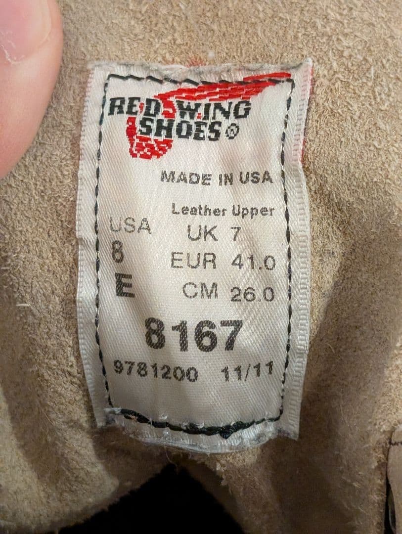 カスタム フック　REDWING レッドウィング ブーツ アメリカ製 USA製