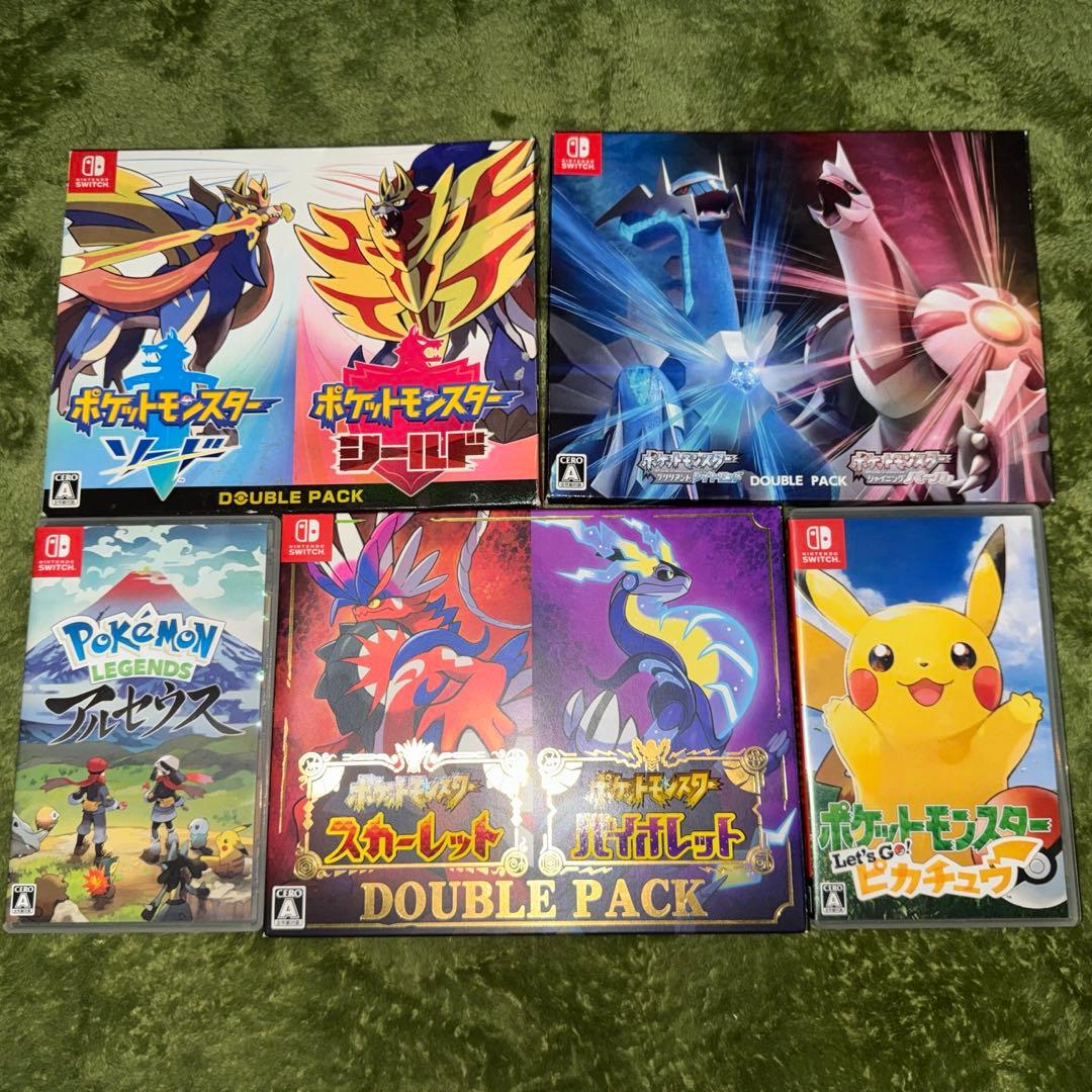 え*ふ様 ニンテンドースイッチポケモンソフトまとめ売りプロモカード付き