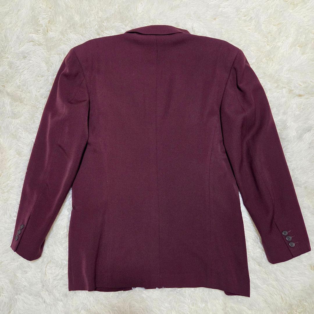 ダブルスーツ ウール100% 日本製 ヴァーガンディ ボルドー