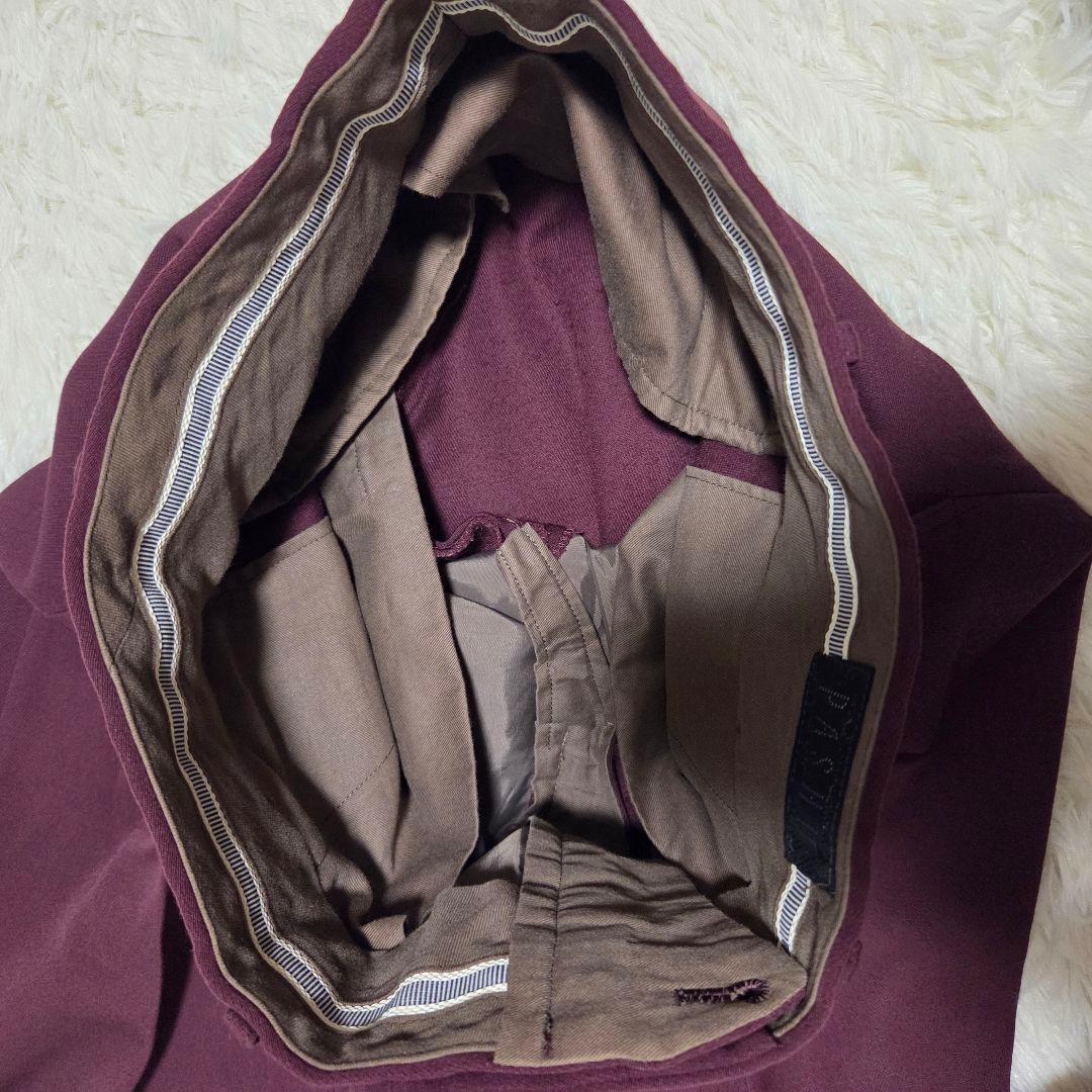 ダブルスーツ ウール100% 日本製 ヴァーガンディ ボルドー