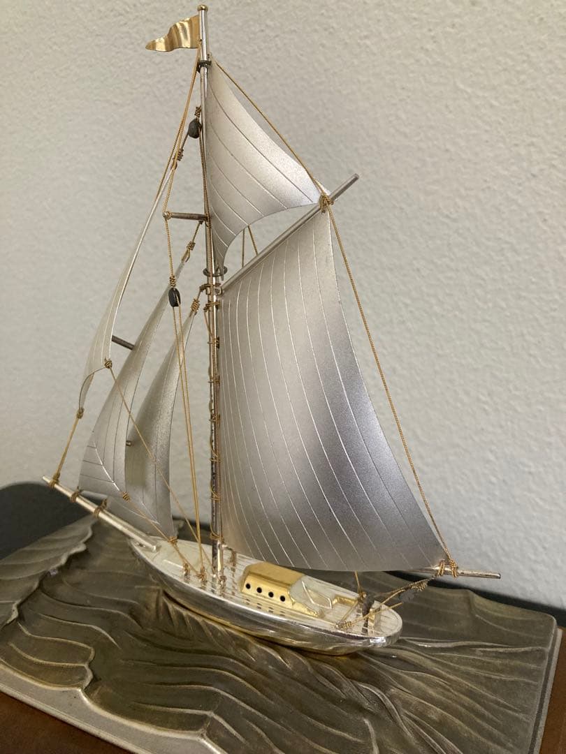 関工芸　銀製 ヨット 帆船模型 STERLING 960 SEKI 刻印