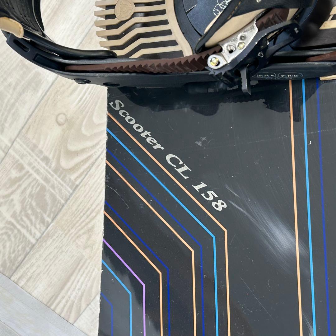 メンズスノーボード　Scooter CL 158㎝、サロモン SPX Pro M