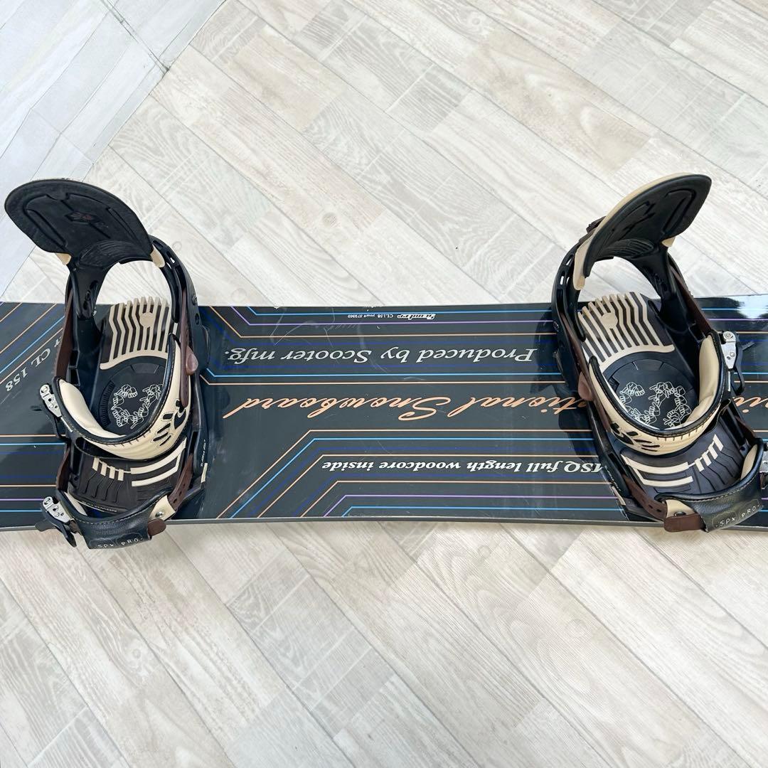 メンズスノーボード　Scooter CL 158㎝、サロモン SPX Pro M