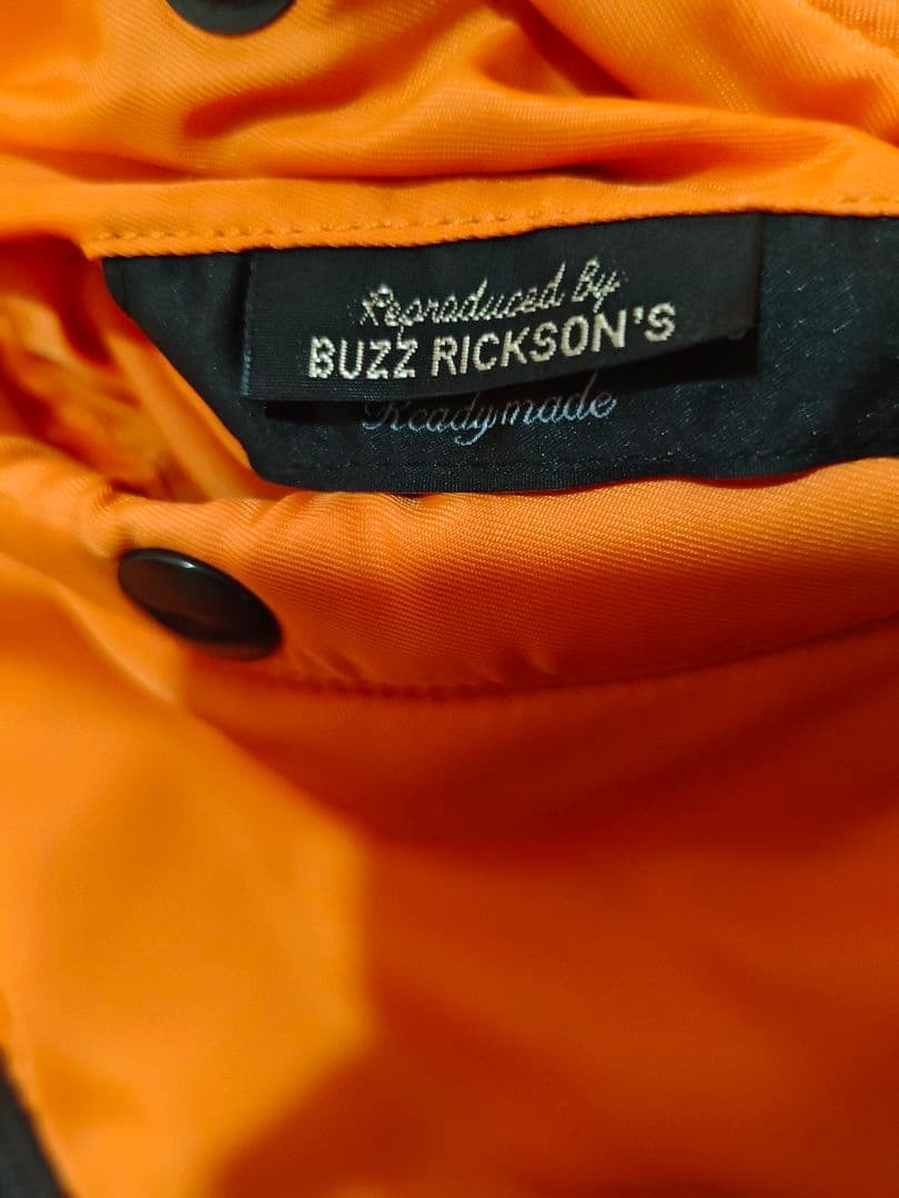 美品 バズリクソンズ UNUSED MA-1 サイズ2 オレンジ