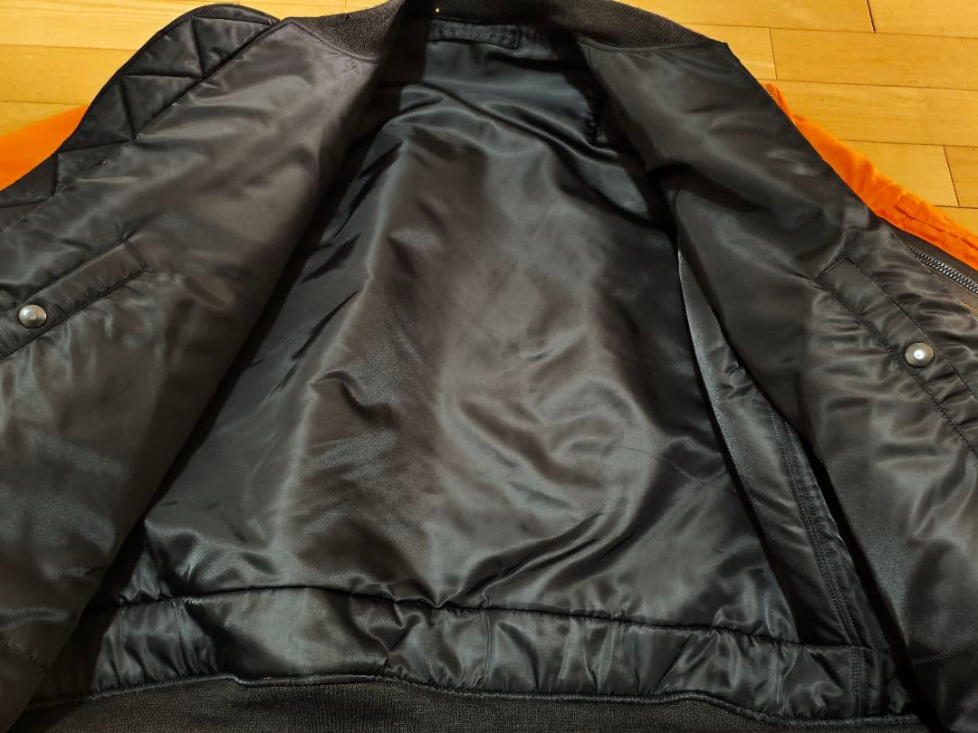 美品 バズリクソンズ UNUSED MA-1 サイズ2 オレンジ