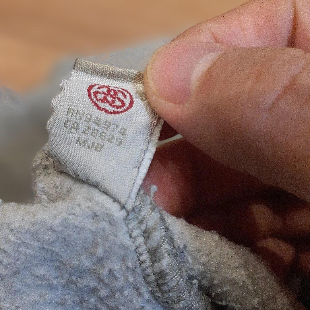 【old STUSSY】折れクラウン染み込みプリントスェット　霜降りグレー