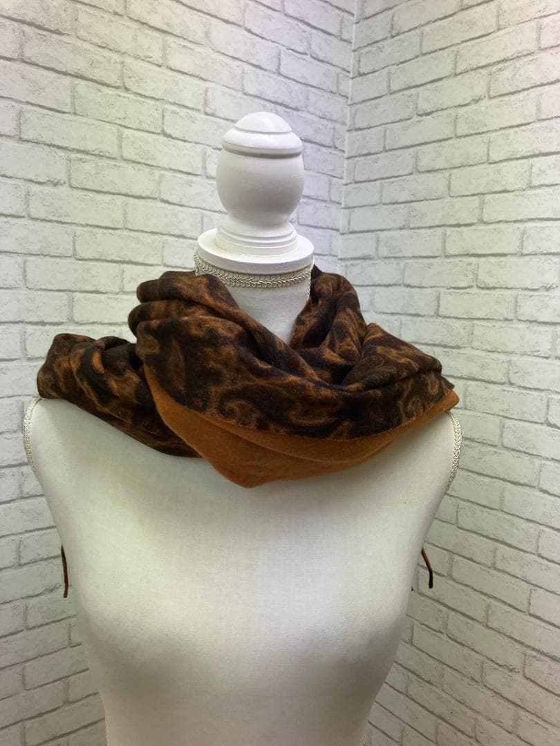 （K03128）エトロ　ETRO　マフラー　ショール　大判　カシミヤ100％