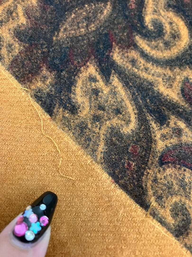 （K03128）エトロ　ETRO　マフラー　ショール　大判　カシミヤ100％