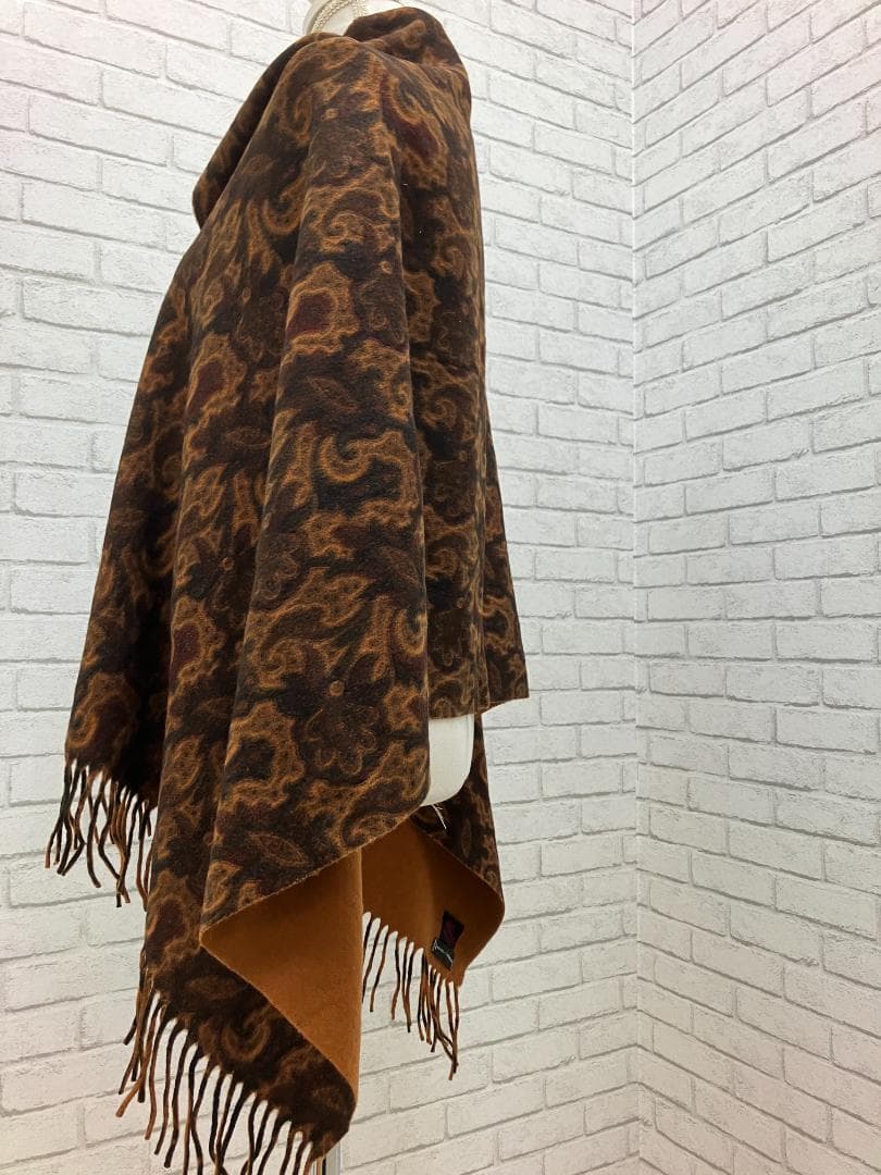 （K03128）エトロ　ETRO　マフラー　ショール　大判　カシミヤ100％