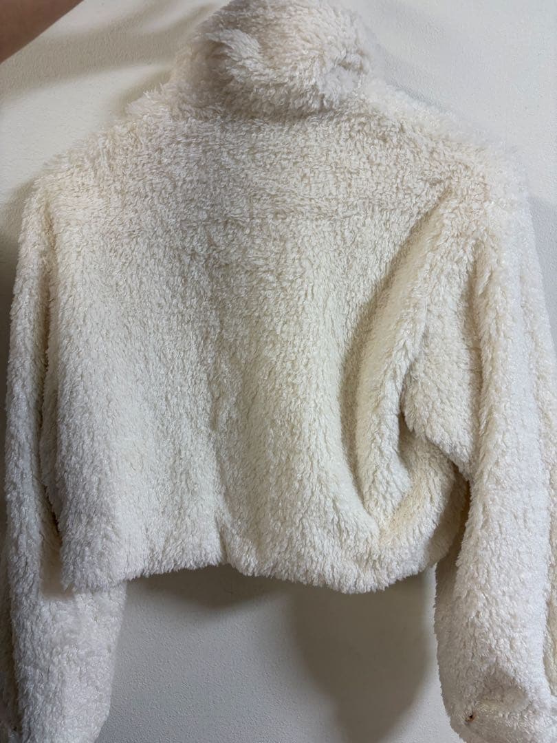 ロゼミューズ Rose Muse Bit fur coat ホワイト