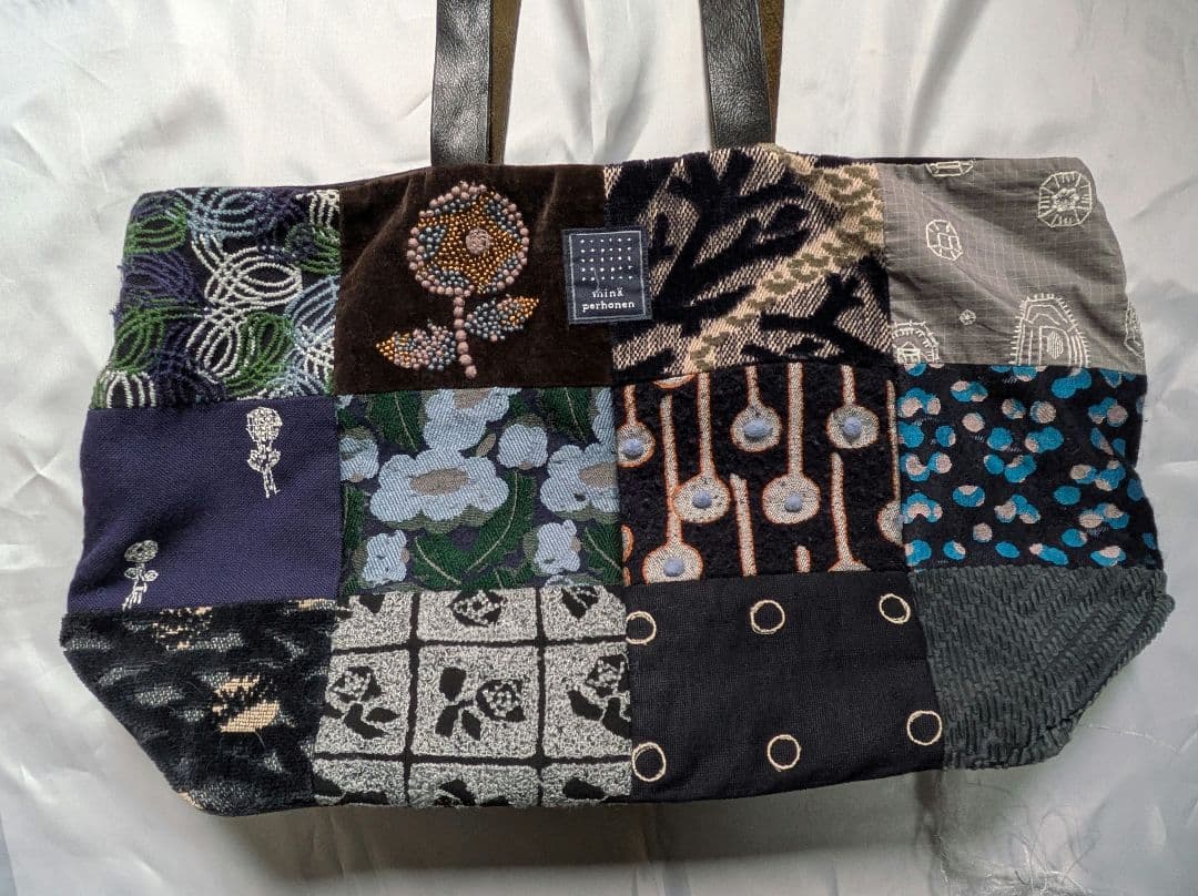 ミナ・ペルホネンパッチワークバッグピースバッグ