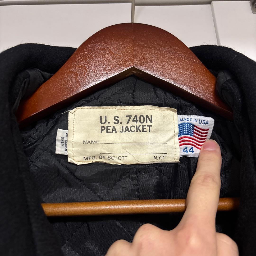 Schott Pコート MADE IN USA コート アメリカ製 サイズ44