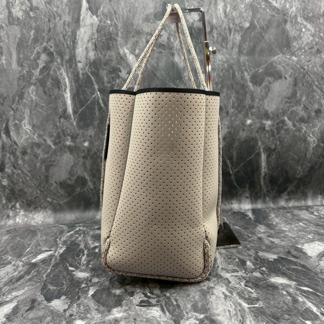 【美品】ステイトオブエスケープ エスケープトート ベージュ×ピンク