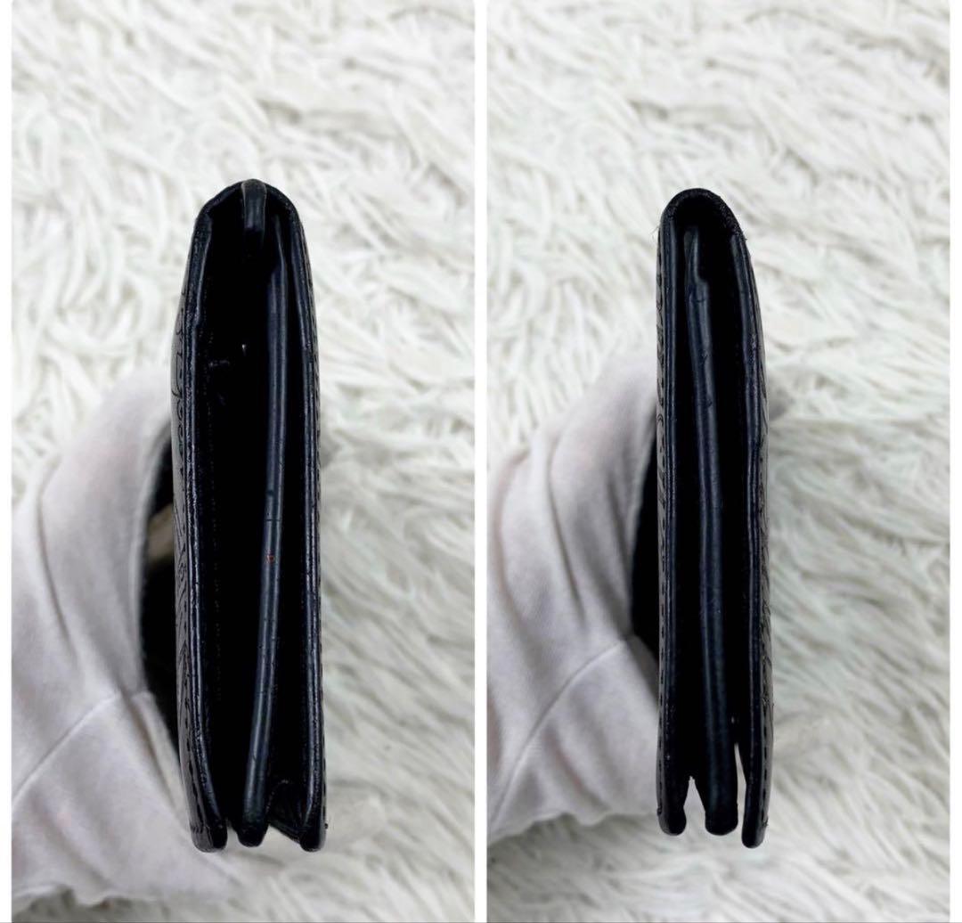 【美品】 ベルルッティ サンタル ダブルスクリット 長財布 サファイアブルー