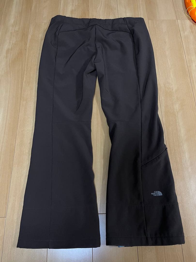 US ノースフェイス スキー パンツ 防寒 登山 ソフトシェル素材 XL スノボ