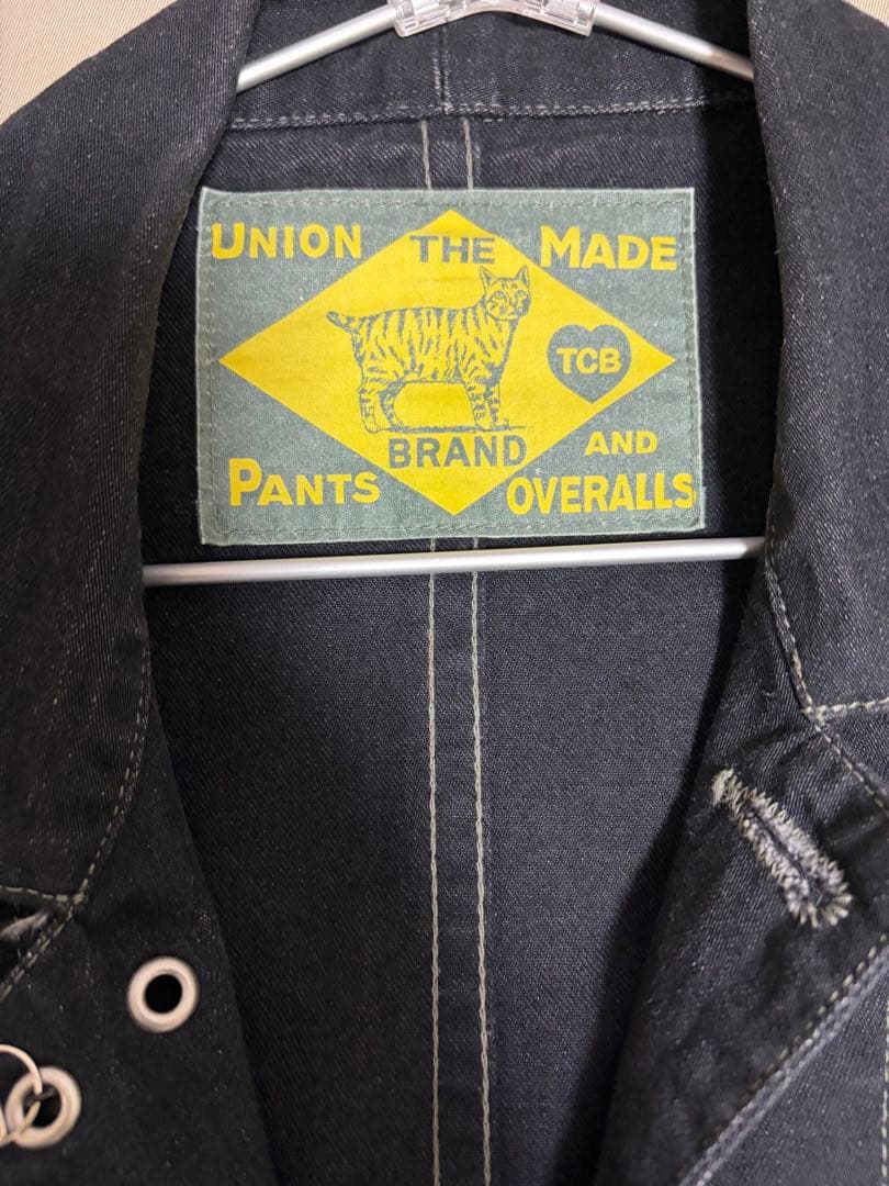 TCB JEANS キャットハート デニムカバーオール　チェンジボタンサイズ36