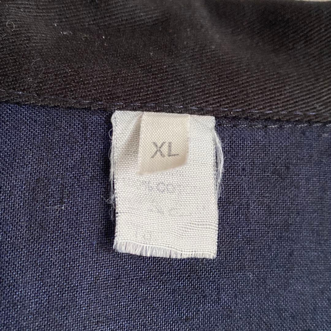 70s80s Euro vintage ブラック コットンツイルワークジャケット