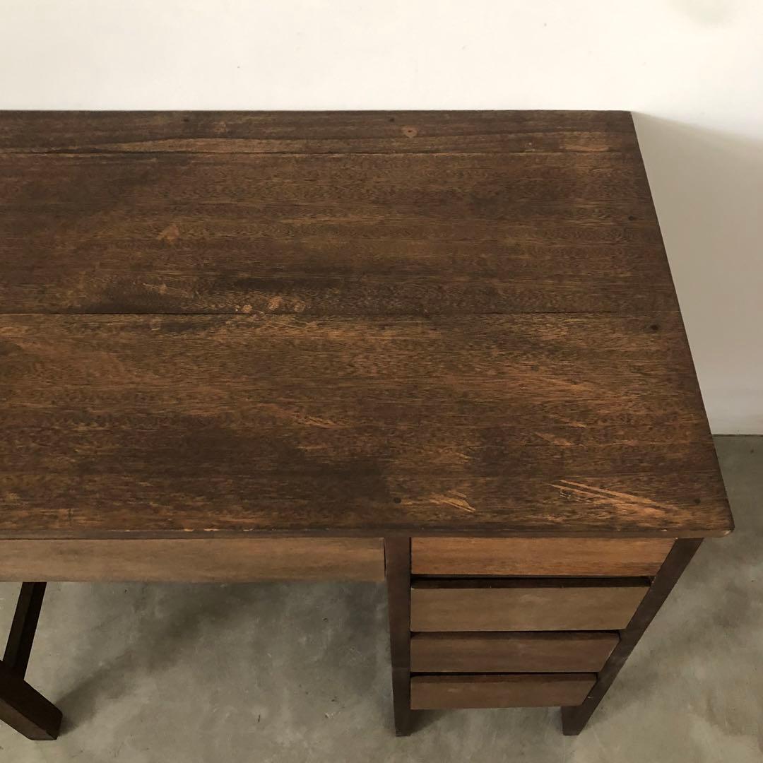 昭和　レトロ　アンティーク　ヴィンテージ　古家具　古道具　古民家　片袖机　勉強机