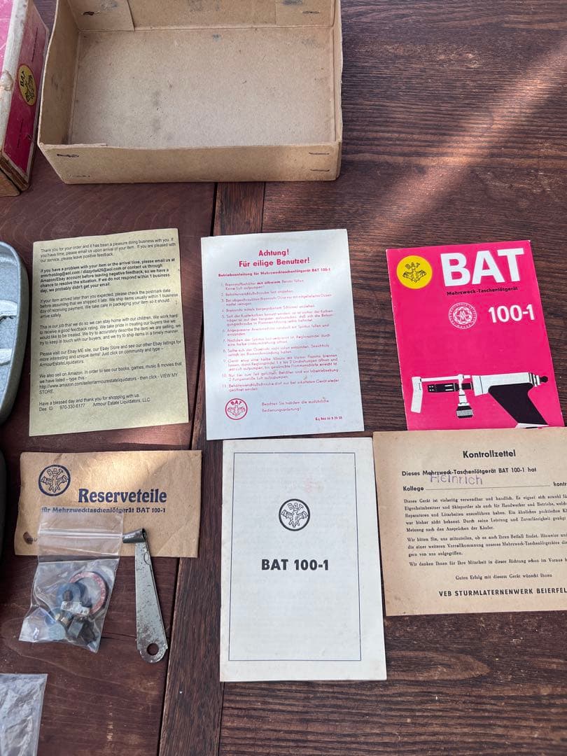 とても珍しいハンドガン型のドイツ製バーナーBAT。