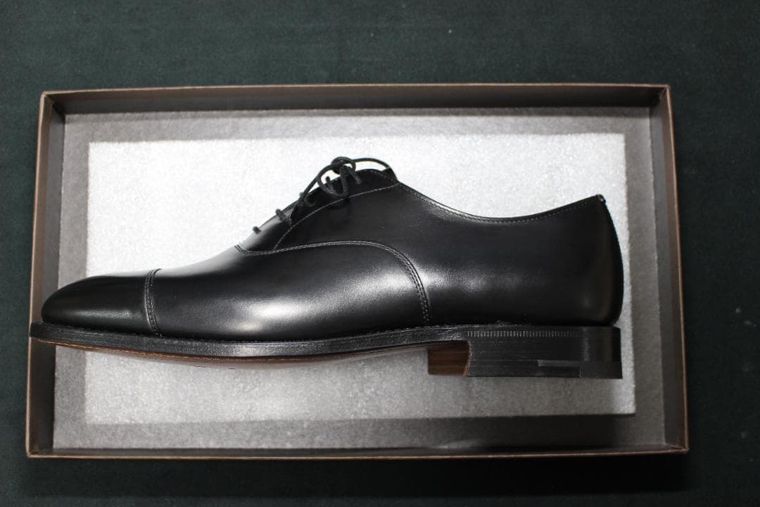 【新品】Church’s 73ラスト ストレートチップ 黒カーフ 革底 7.5F