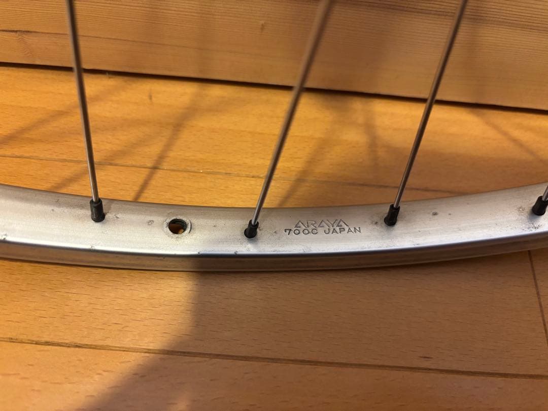 ARAYAリム　700cクリンチャー　完組ホイール前後セット　スプロケ付き