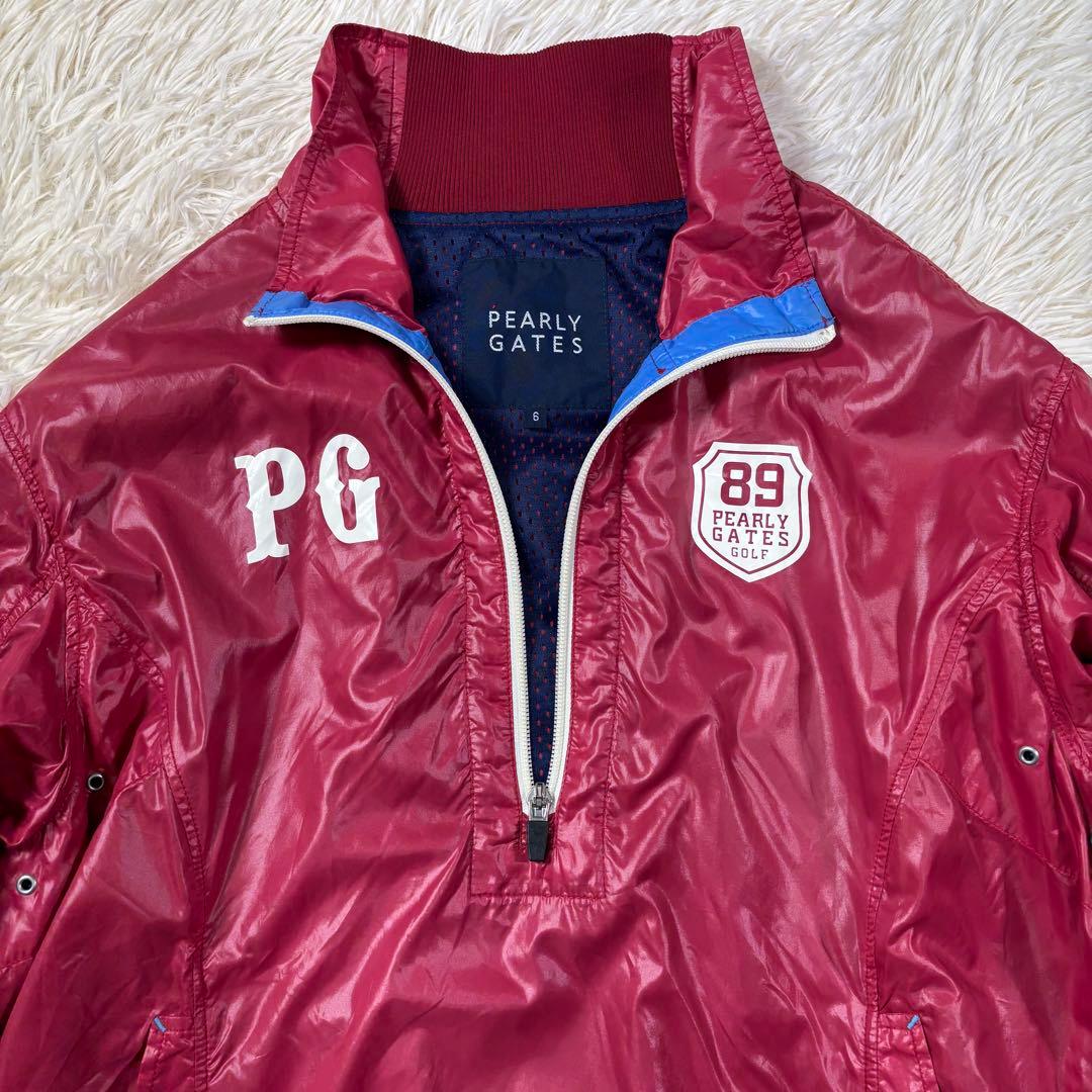 パーリーゲイツ 89 ナイロンプルオーバー ロゴ入り ゴルフウェア XL相当