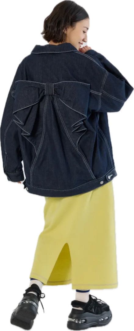 ロデオクラウンズ ビッグリボンデニムジャケットOne Wash 完売品