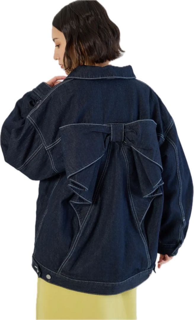 ロデオクラウンズ ビッグリボンデニムジャケットOne Wash 完売品