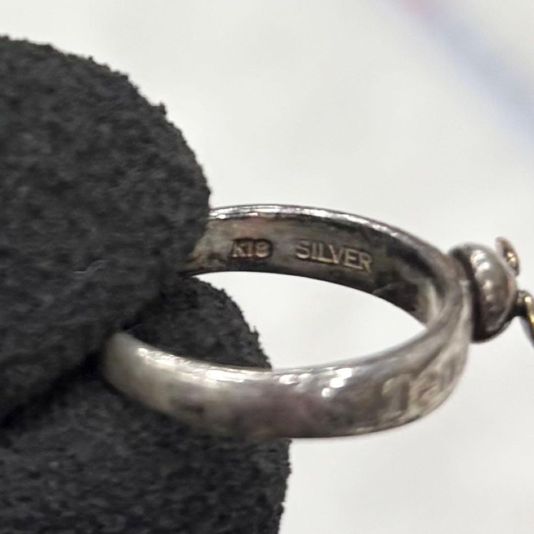 天使の卵 リング SILVER925×K18 コンビ 天使 羽 ゴールド