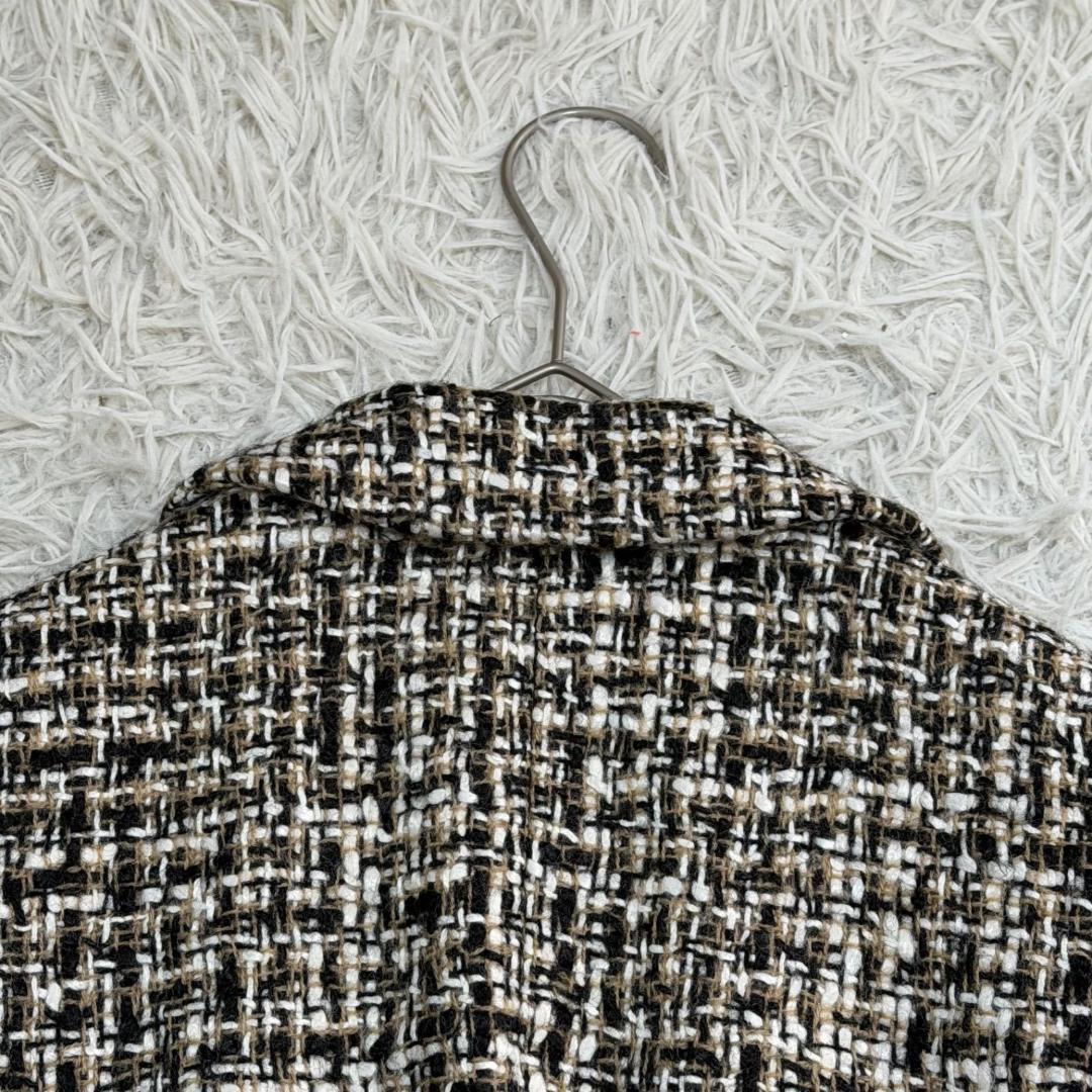 17218✨プラダ ツイードジャケット ウール レーヨン 42 LL