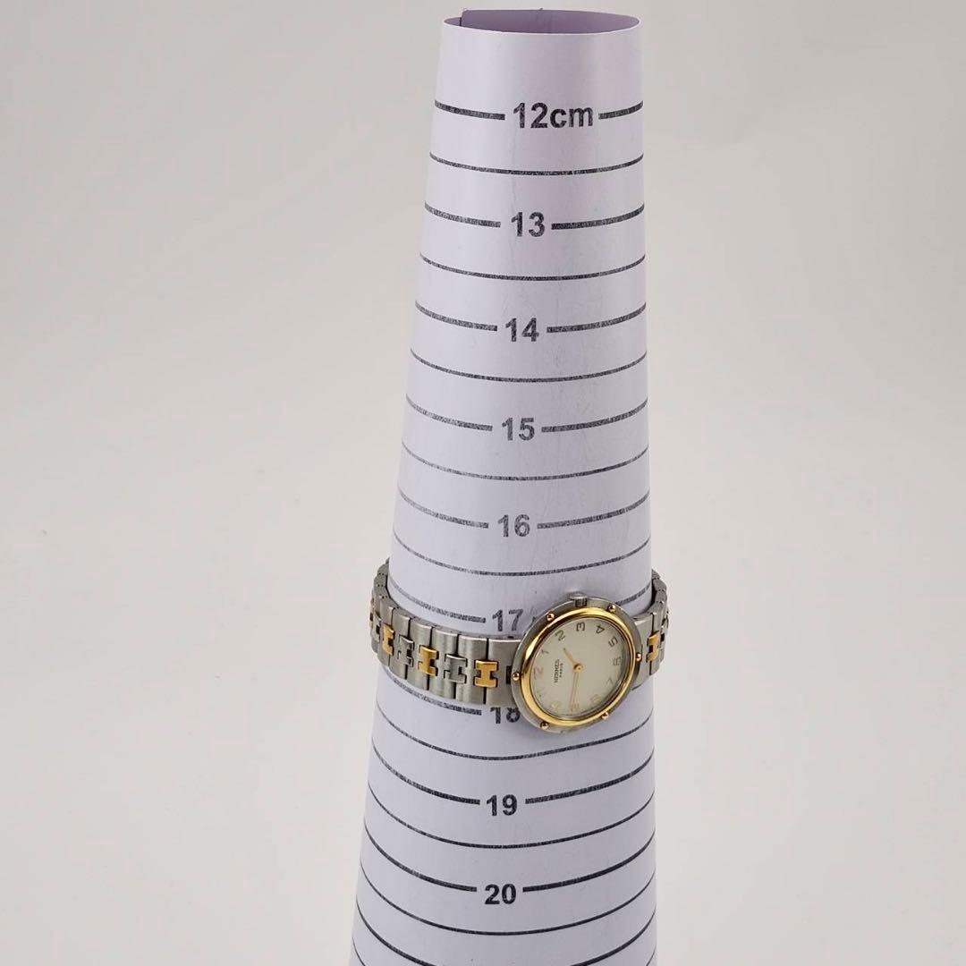 エルメス　オリンピア　コンビ　デイト　Hベルト　アイボリー　クォーツ　ボーイズ