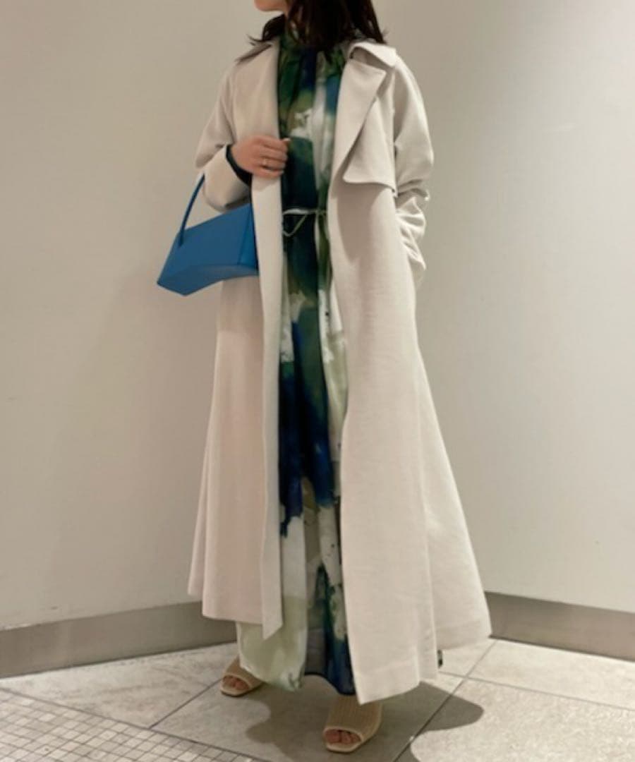 FRAY I.D スプリングエアリーオーバートレンチ IVR 0