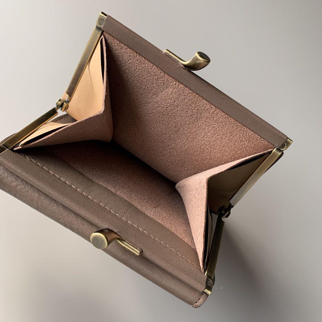 【新品】イルビゾンテ がま口 二つ折り財布 グレー トルトラ