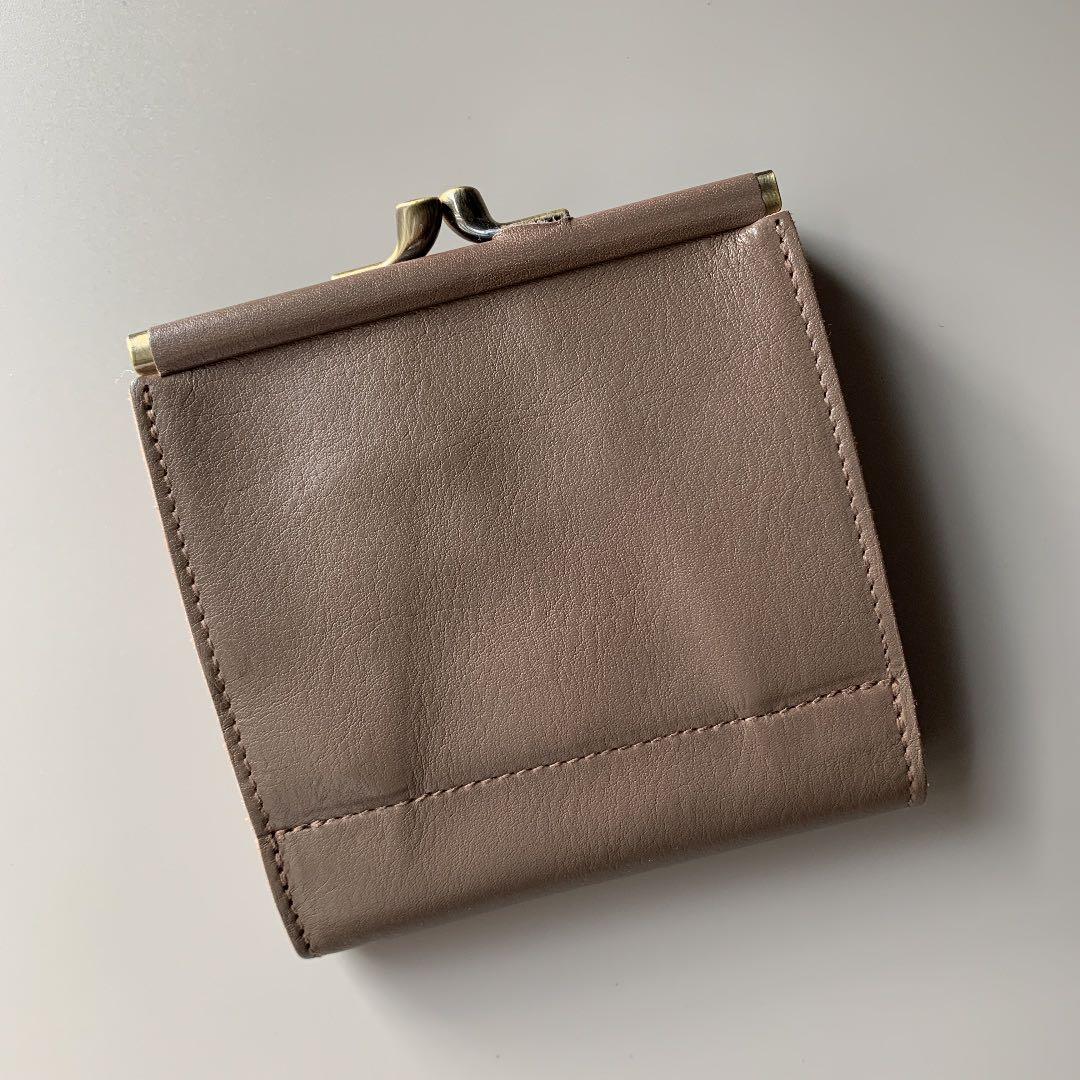 【新品】イルビゾンテ がま口 二つ折り財布 グレー トルトラ