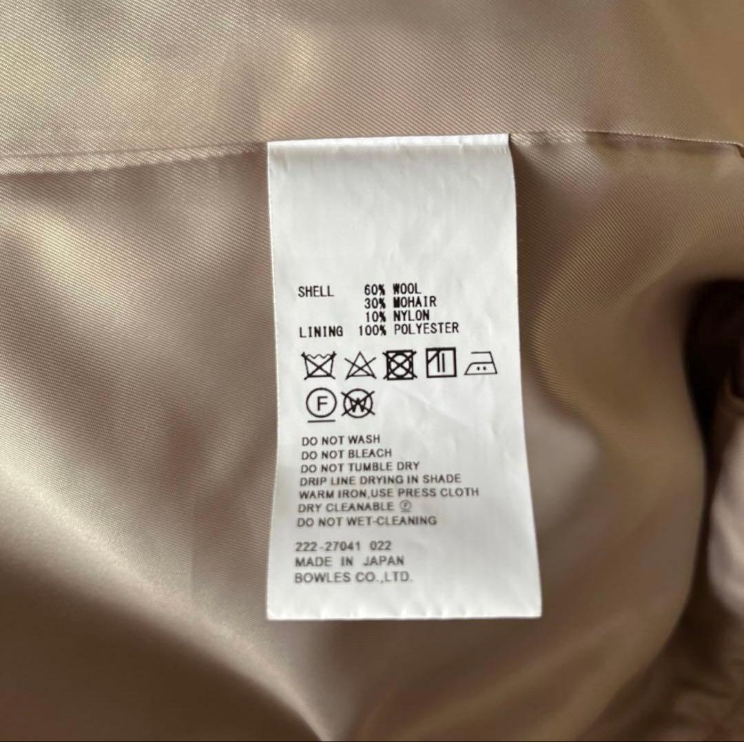 HYKE モヘアウールコート