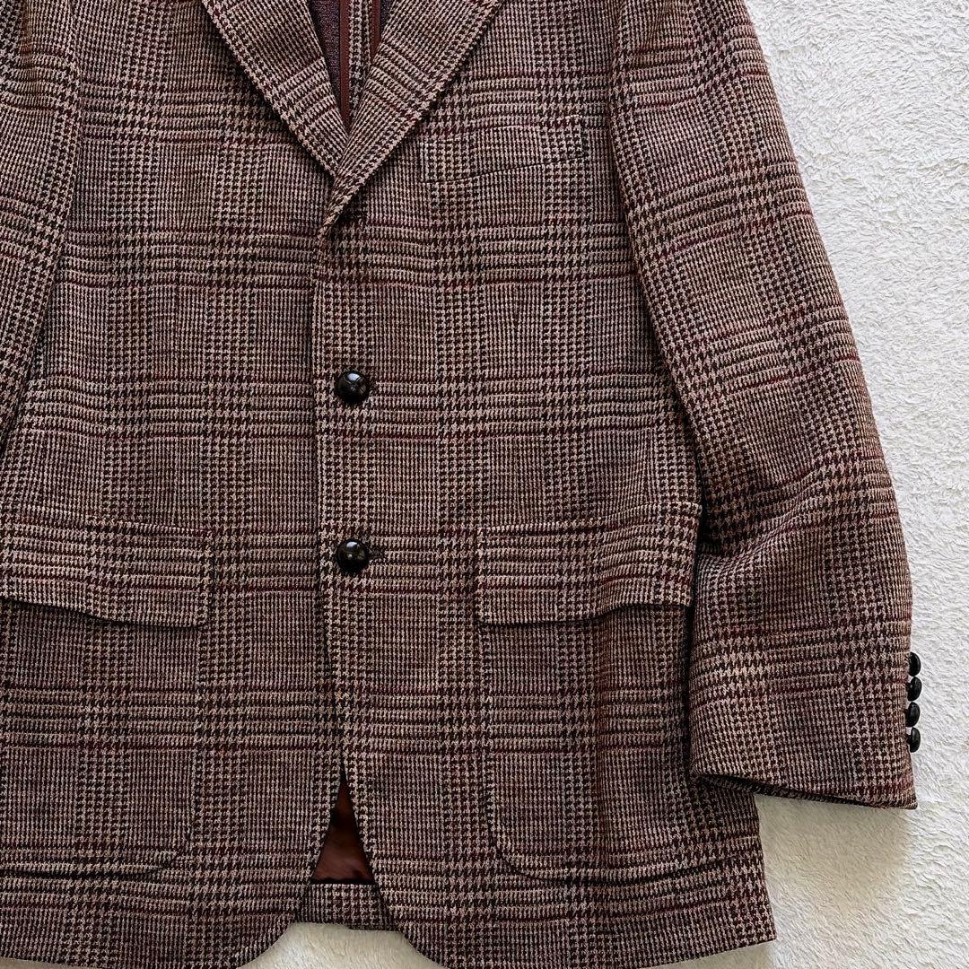 Aquascutum テーラードジャケット　やや厚手　グレンチェック　秋冬