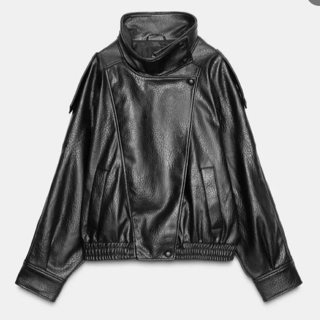 ZARA / フェイクレザージャケット　Sサイズ